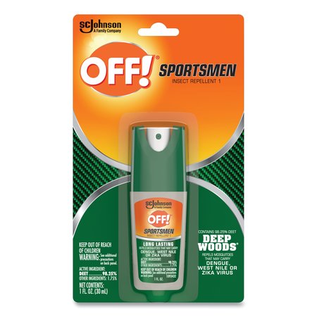 OFF! Deep Woods Sportsmen Insect Repellent, 1 oz Spray Bottle, PK12 317188